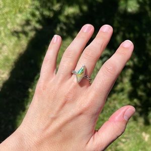💚 UNIQUE Variscite Sterling Silver ring 💚